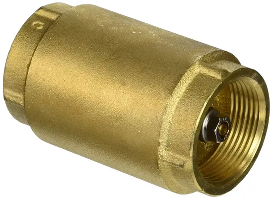 Brass Water Vertical Spring Loaded Ball Lift Check Valve